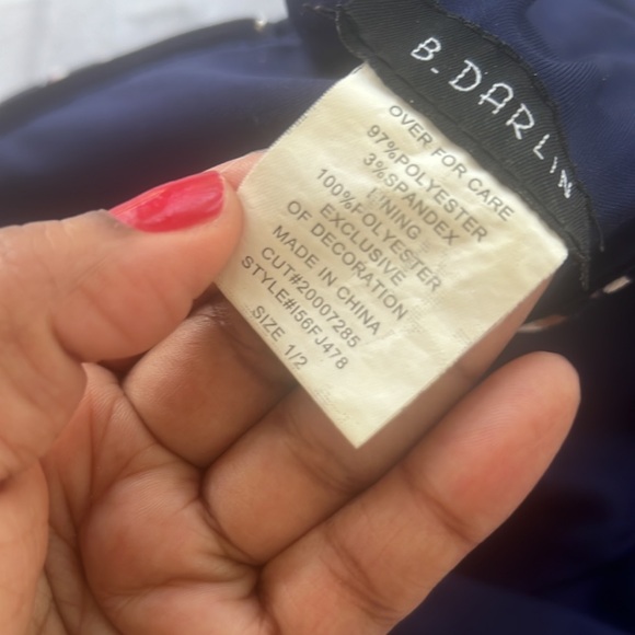 B.Darling floral fit & flare sleeveless mini dress size 1/2 - Picture 10 of 11